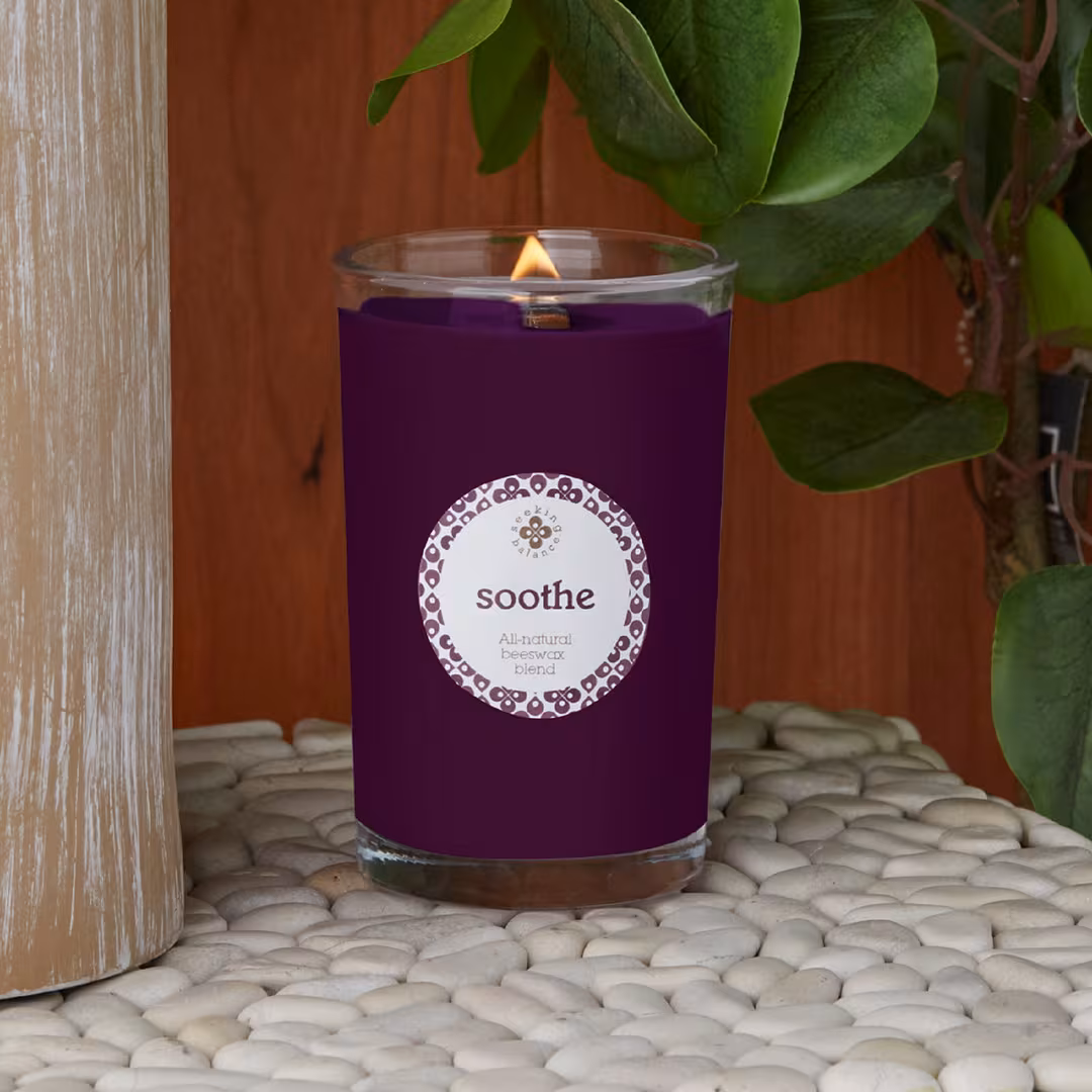 Root Candles  Seeking Balance Soothe - Bay Leaf & Birch Aromatherapy Candle