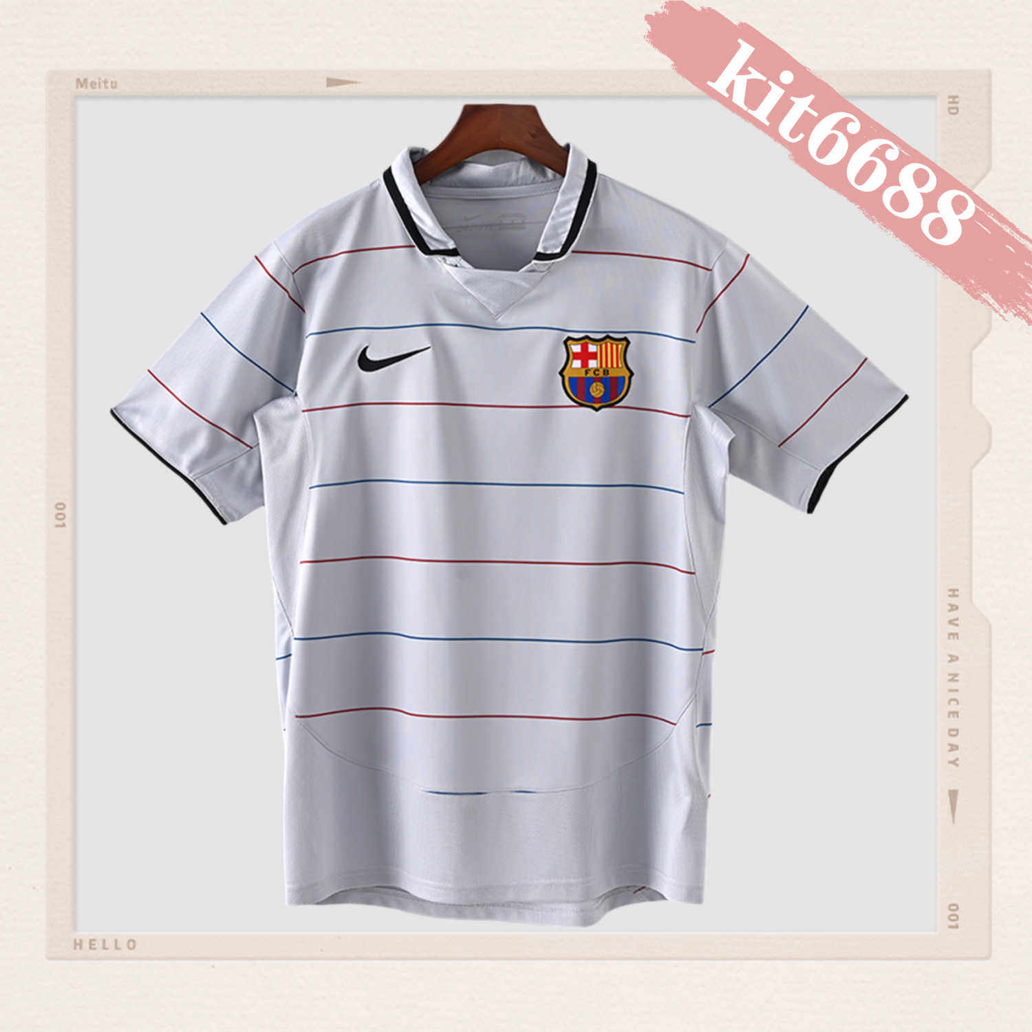 2003/2004 Barcelona Away Retro Football Shirt
