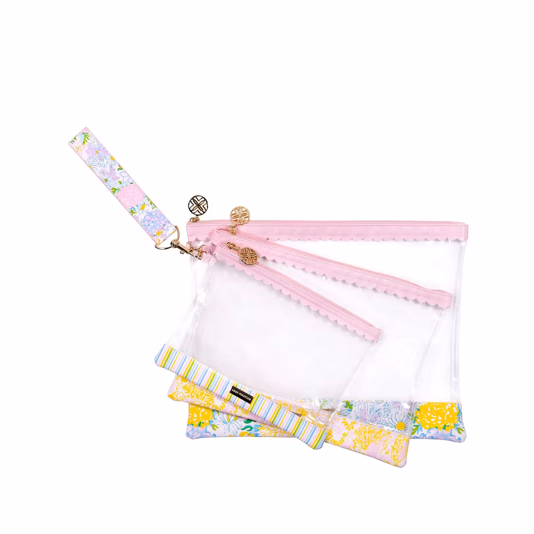 Lilly Pulitzer  Carryall Trio Pouch Set