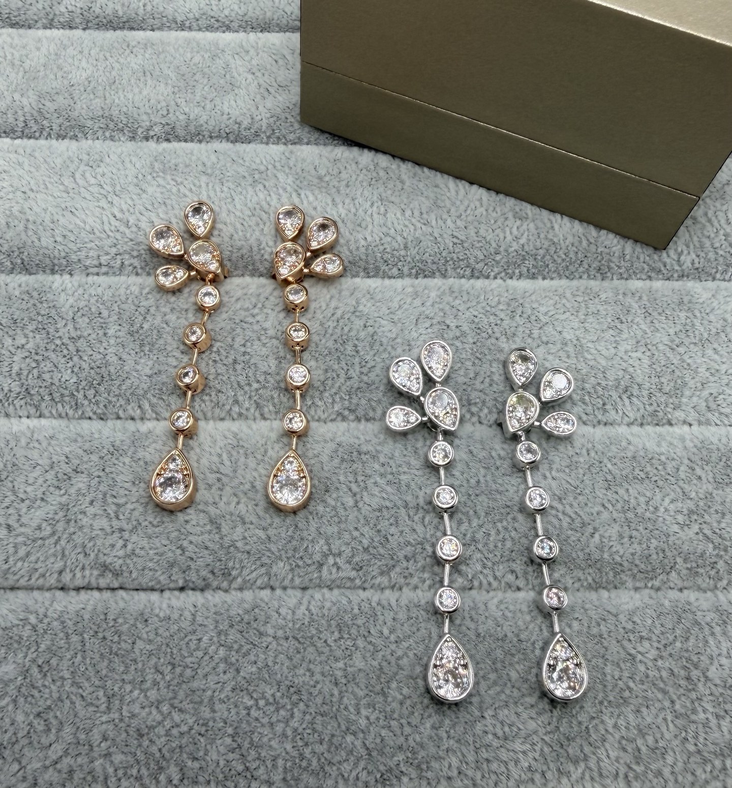 Chaumet Joséphine Crystal Teardrop Earrings