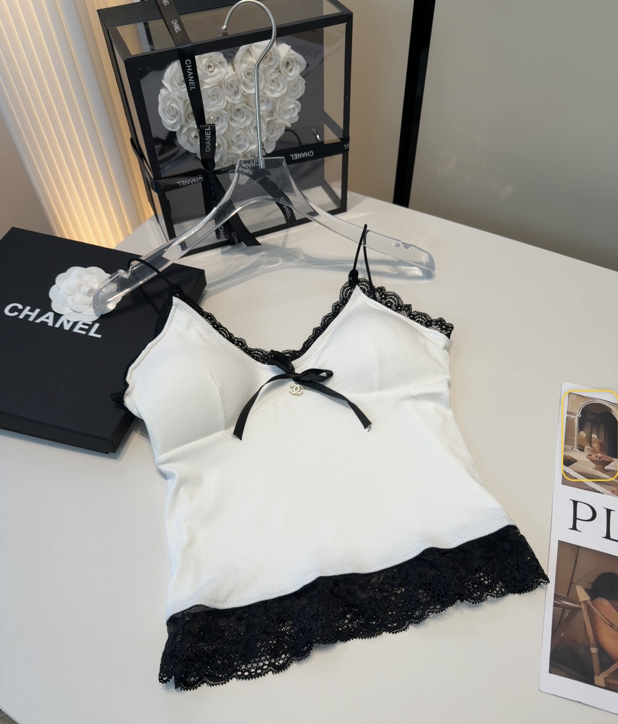 Chanel Swim Lace Top