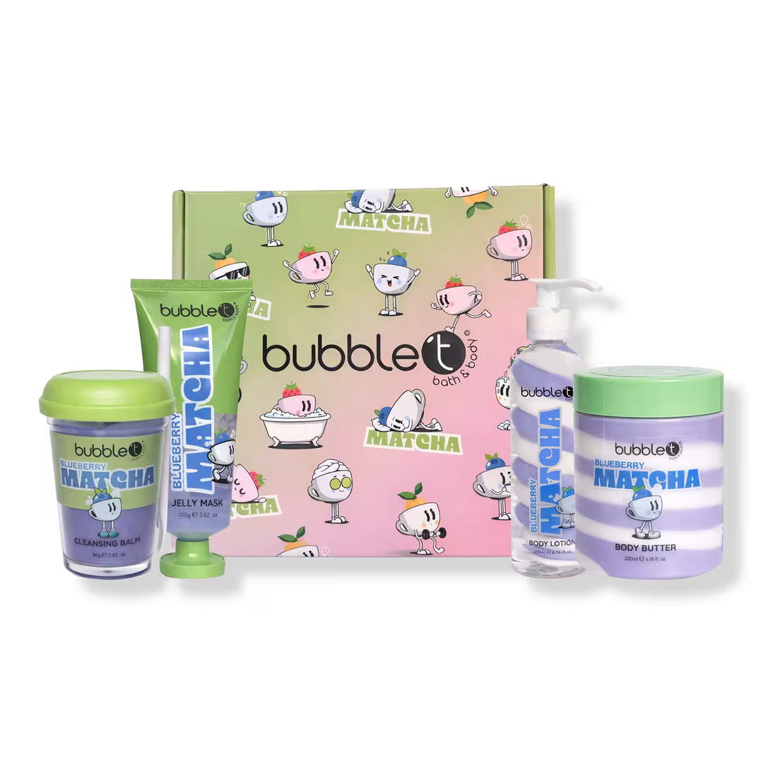 Bubble T  Matcha Blueberry Gift Set