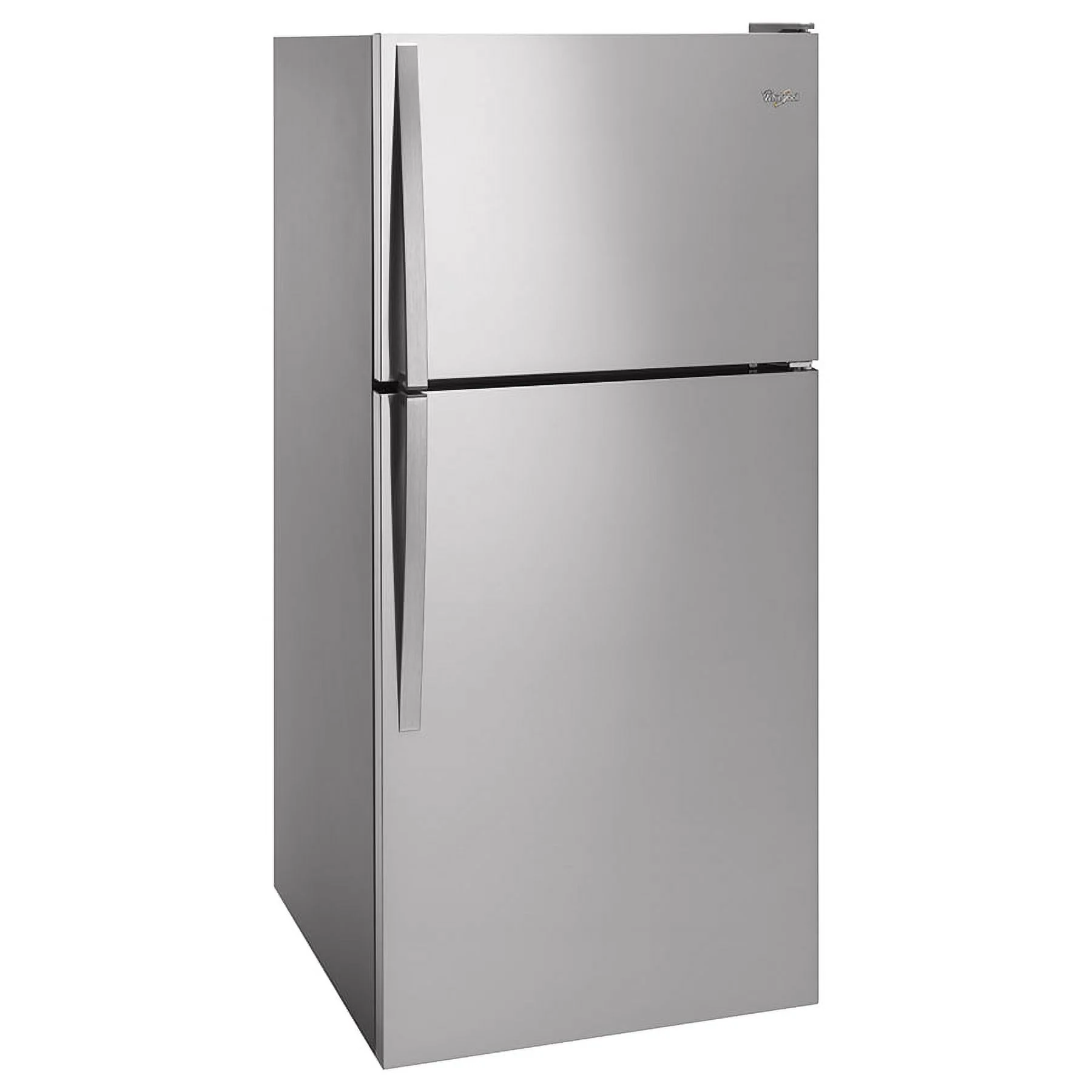 Whirlpool WRT318FZDM: Refrigerador con Congelador Superior de 30 Pulgadas de Ancho - 18 cu. ft - Acero Inoxidable.
