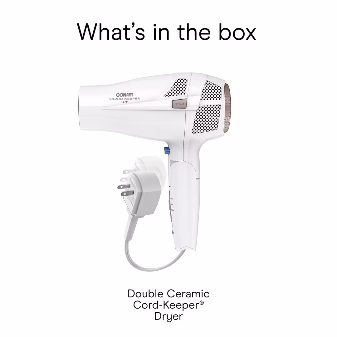 Conair  Double Ceramic Frizz-Reducing Travel Dryer