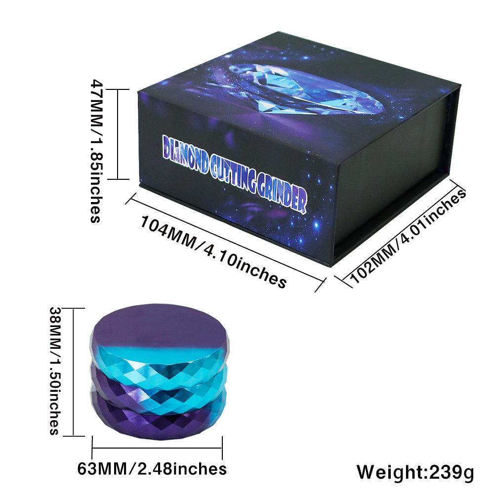 Diamond Cutting 4 Layer Weed Grinder