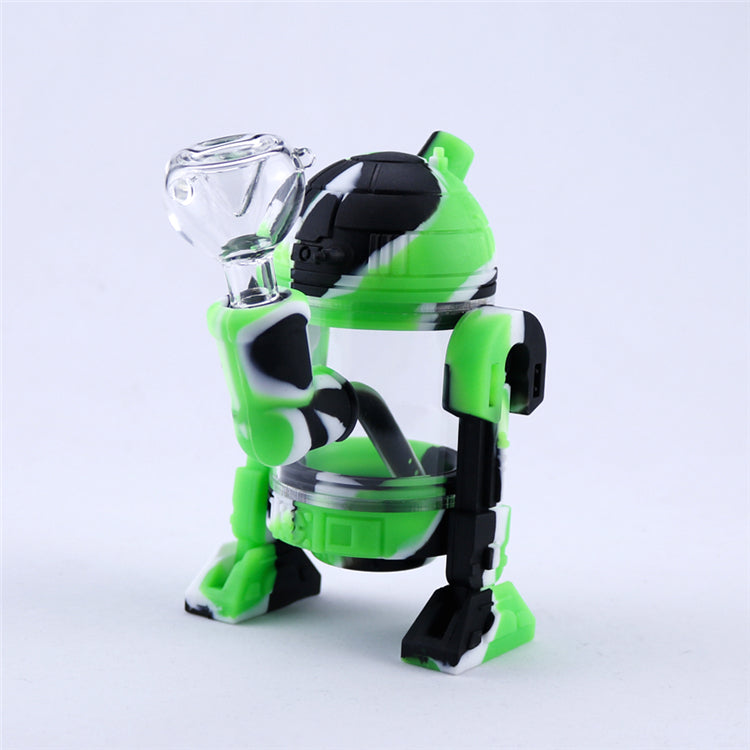 5 Glow In The Dark Silicone Dab Rig (Random Color)