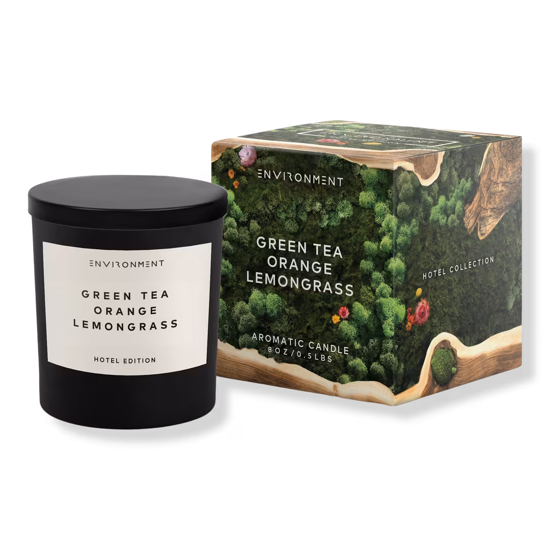 ENVIRONMENT  Green Tea Orange Lemongrass Aromatic Candle