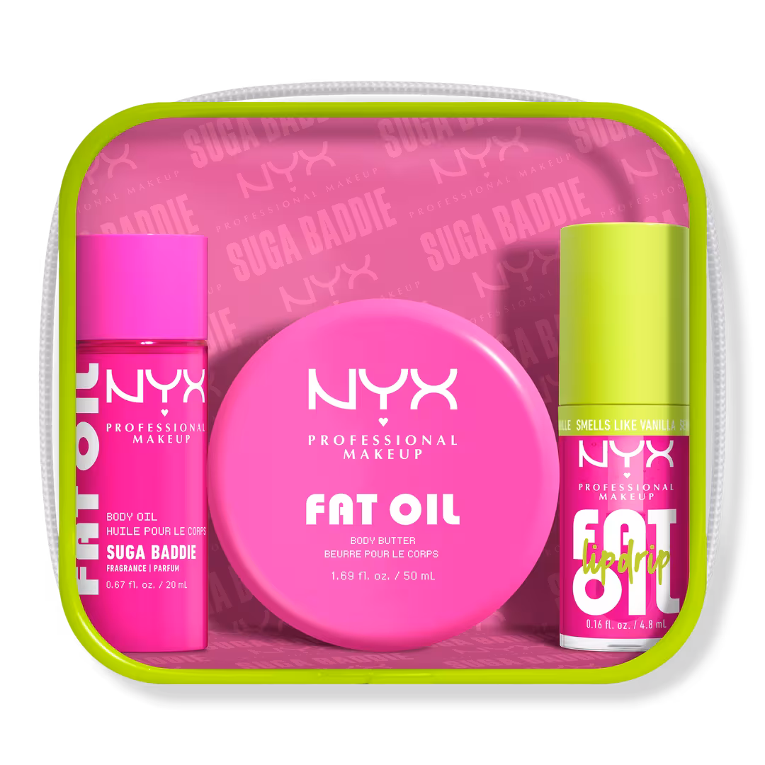 NYX Professional Makeup  Fat Oil Lip Drip and Body Kit - Suga Baddie