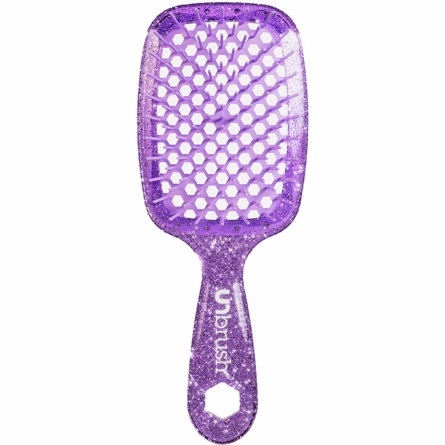 Detangling Hair Brush Glitter - Amethyst