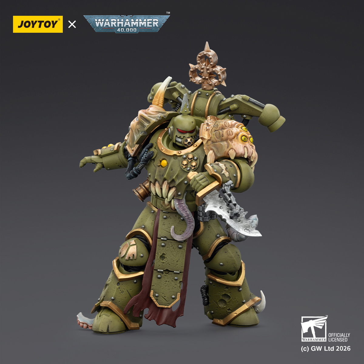 JOYTOY Warhammer 40k 1: 18 Death Guard Plague Marines - JOYTOY WORLD