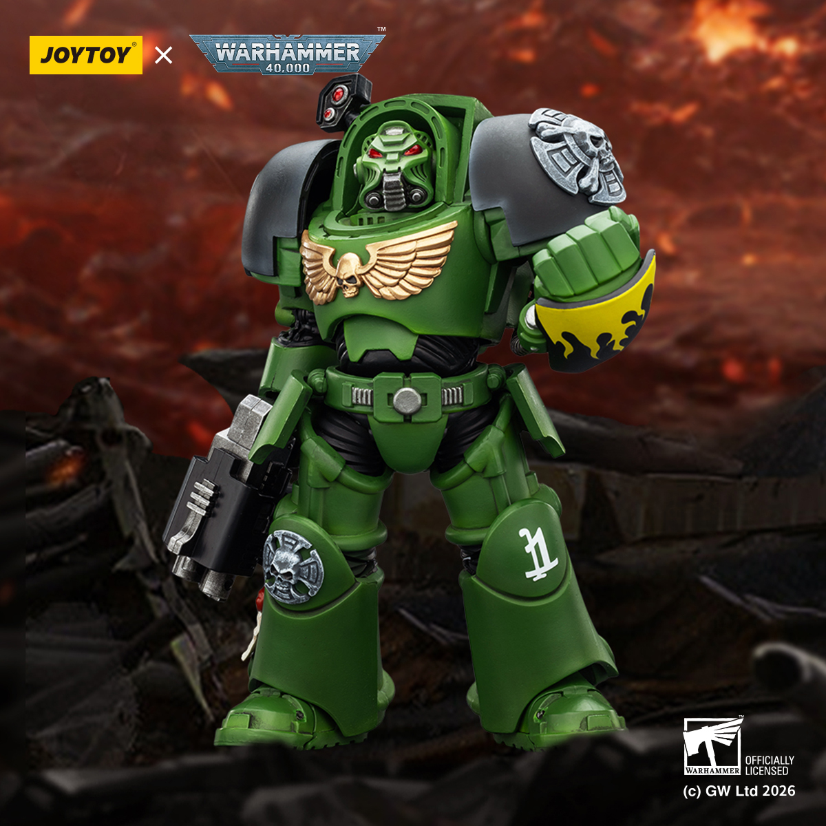 JOYTOY Warhammer 40k 1: 18 Salamanders Terminators - JOYTOY WORLD