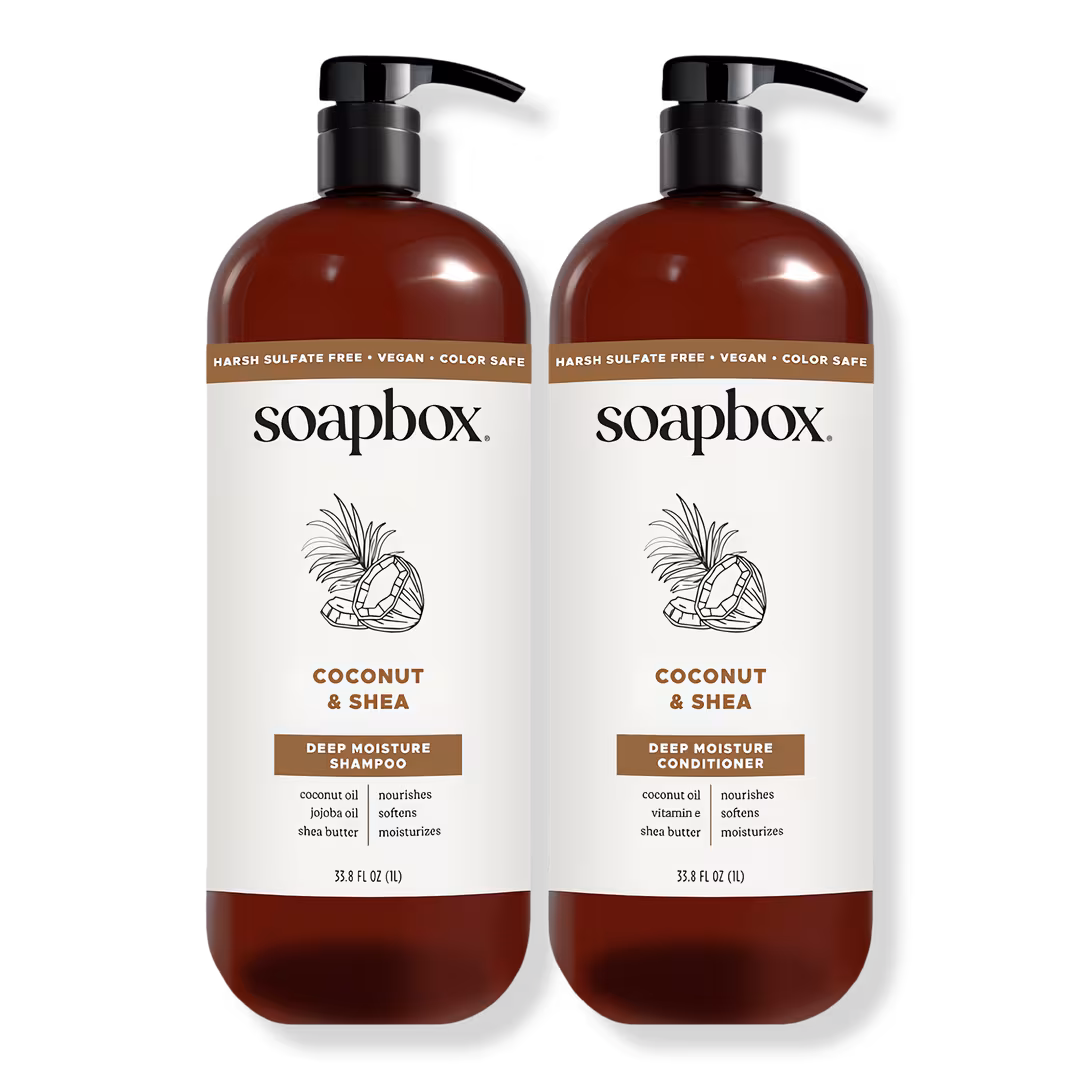 Soapbox  Soapbox Coconut & Shea Deep Moisture Shampoo & Conditioner Duo