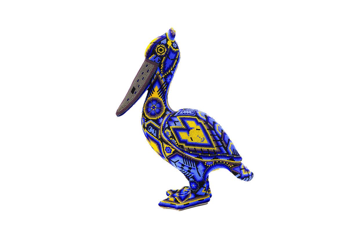 Pelícano - Obra de Arte Huichol