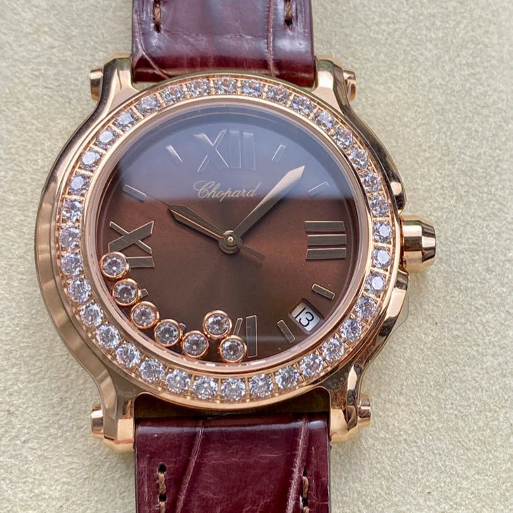 Chopard Watch Happy Diamonds 36mm Chocolate Dial
