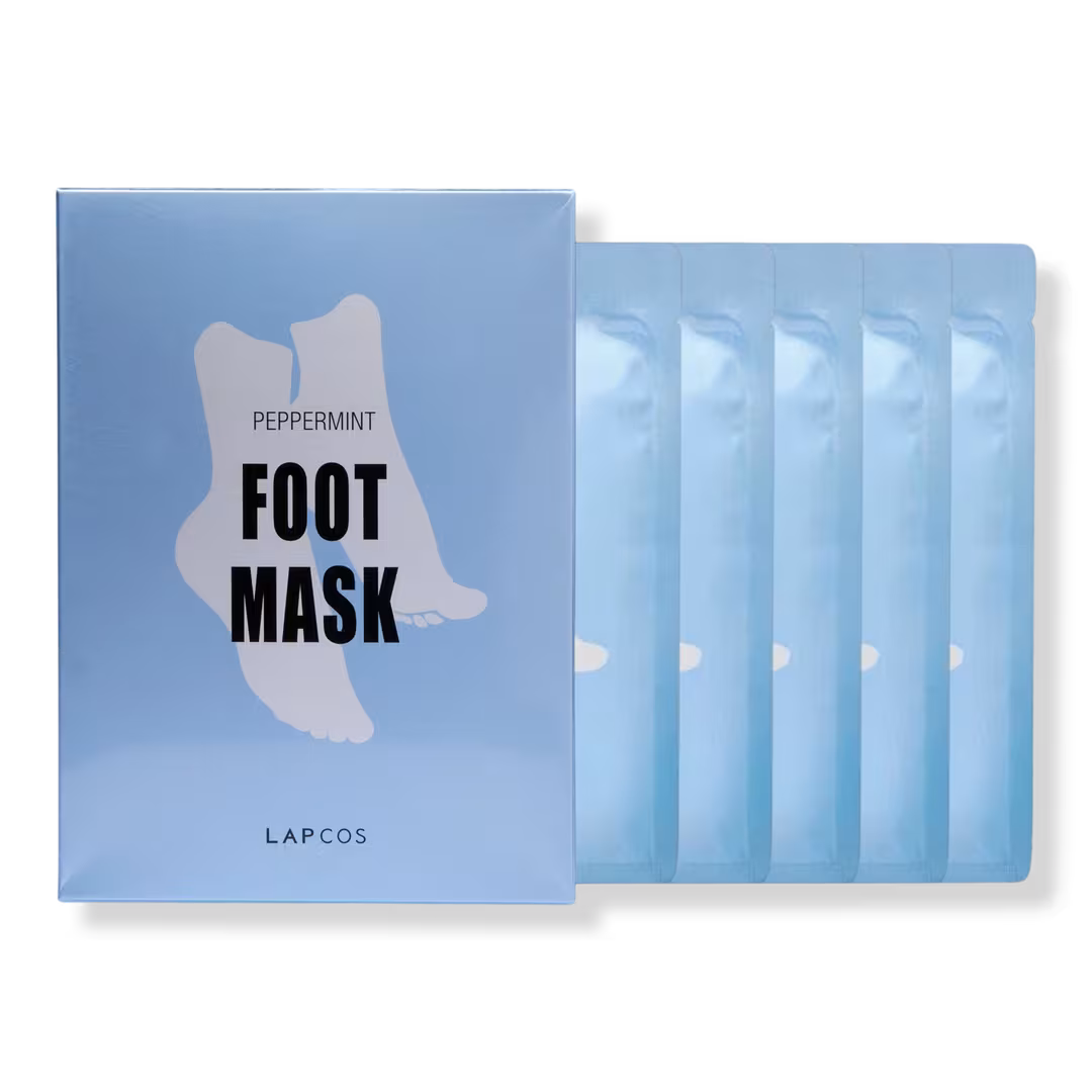 Lapcos  Peppermint Foot Mask 5-Pack