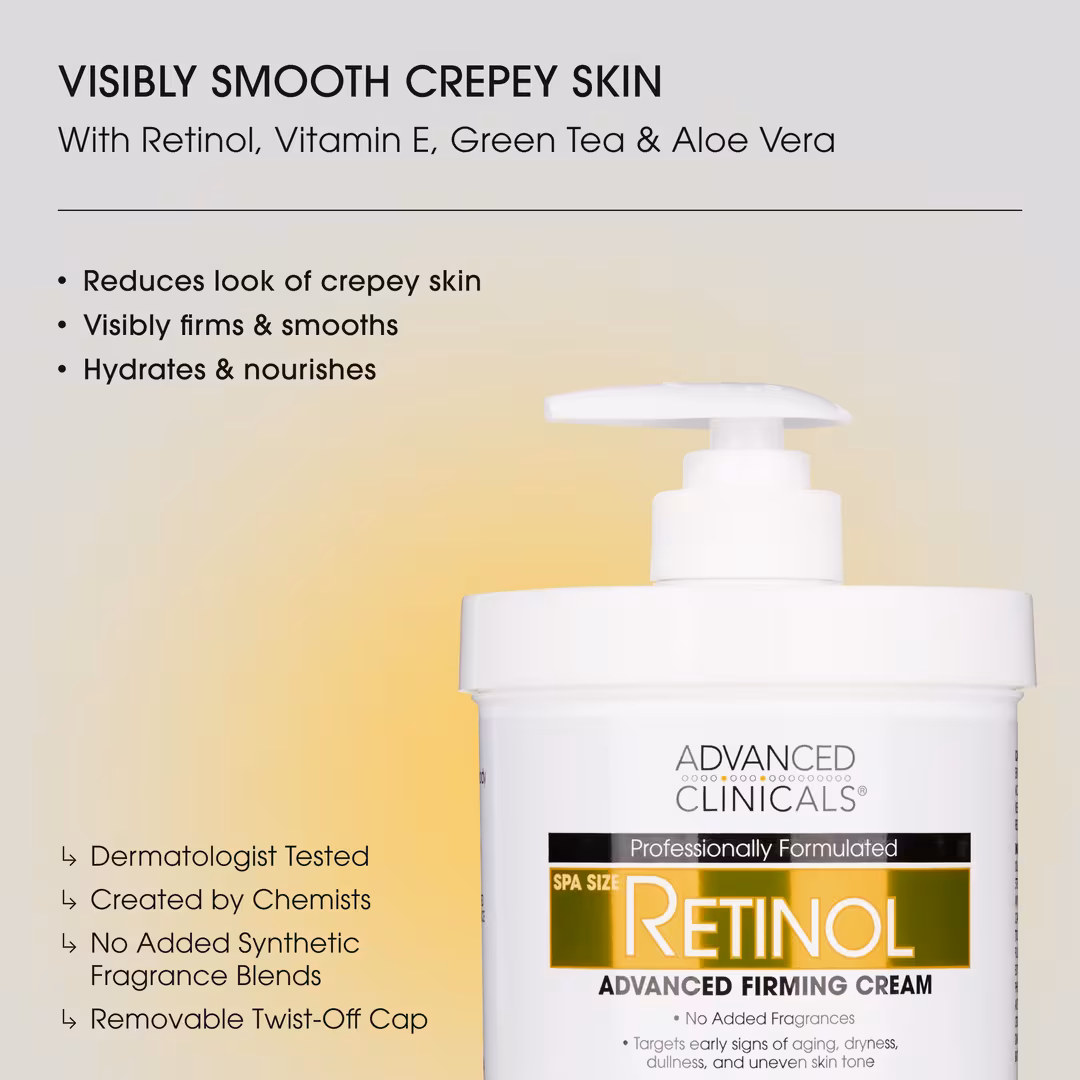 Advanced Clinicals  Retinol Advanced Firming Body Cream
