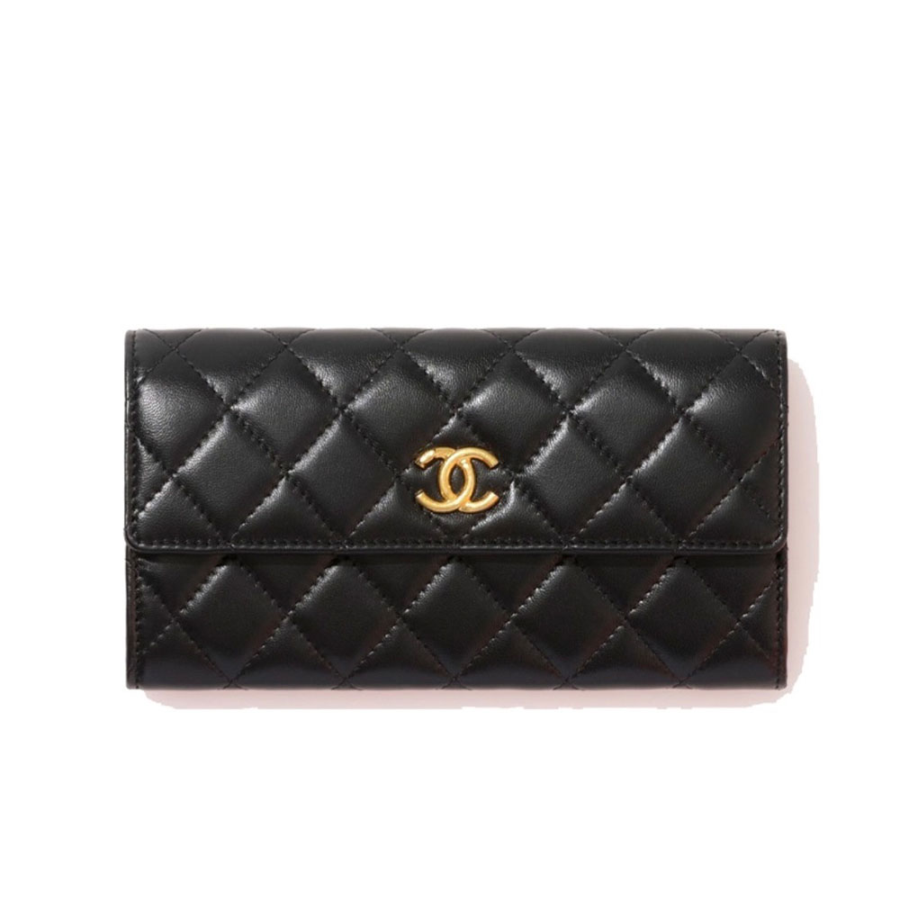 Chanel 23p Classic Long Wallet card holder