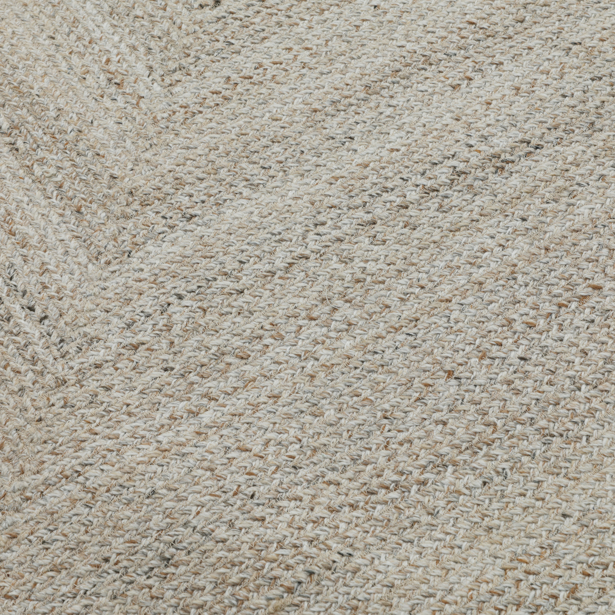Obeetee Layla Braided Area Rug, Tan, 5' x 7'6'