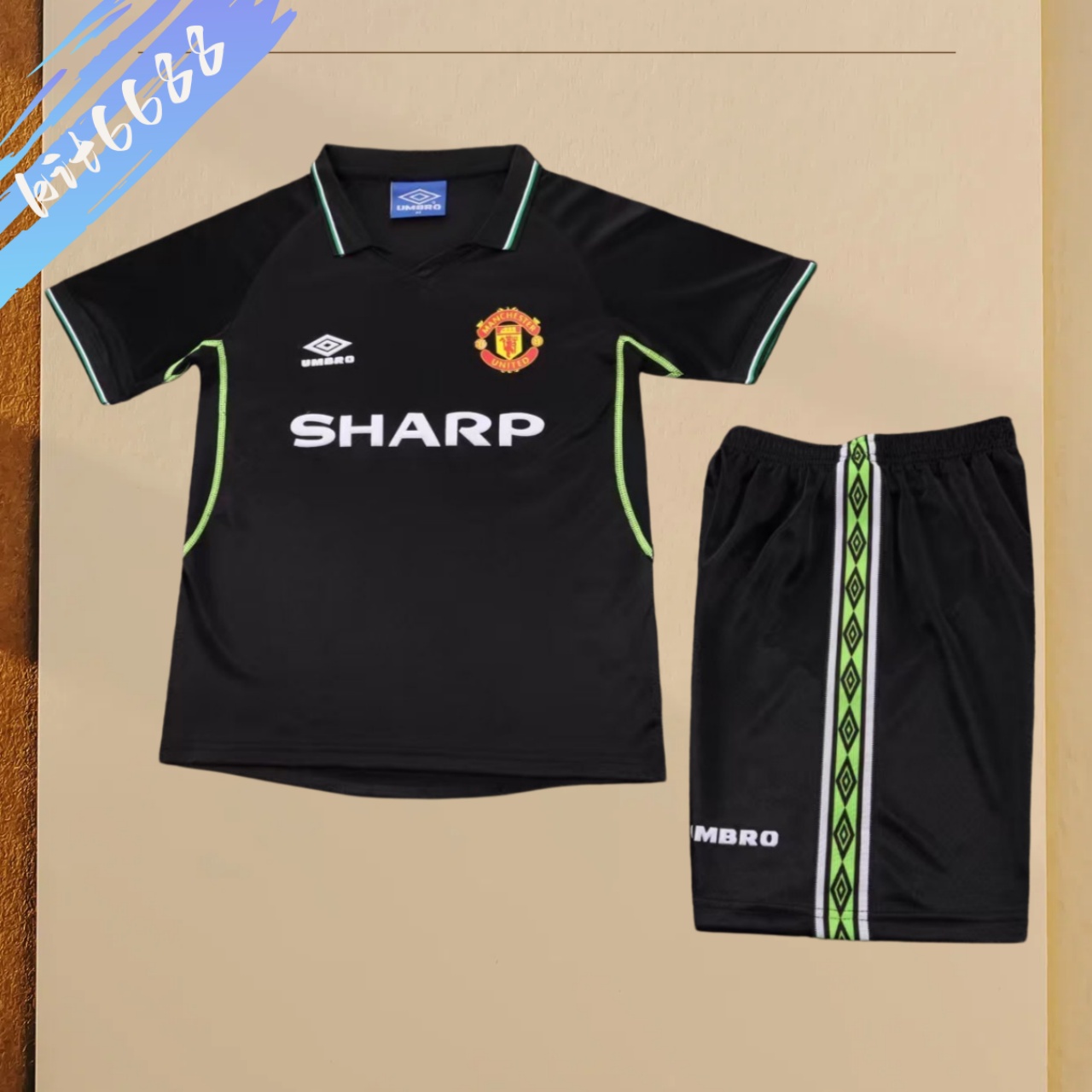 98/99 Manchester United Third Away Retro Football Shirt ( Kids Kit )
