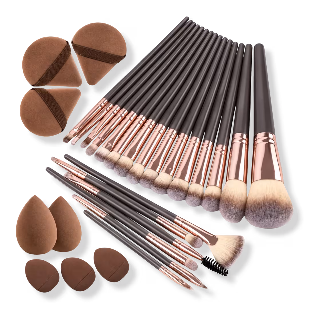 CosmoGlo  29-Piece Beige Brush Set