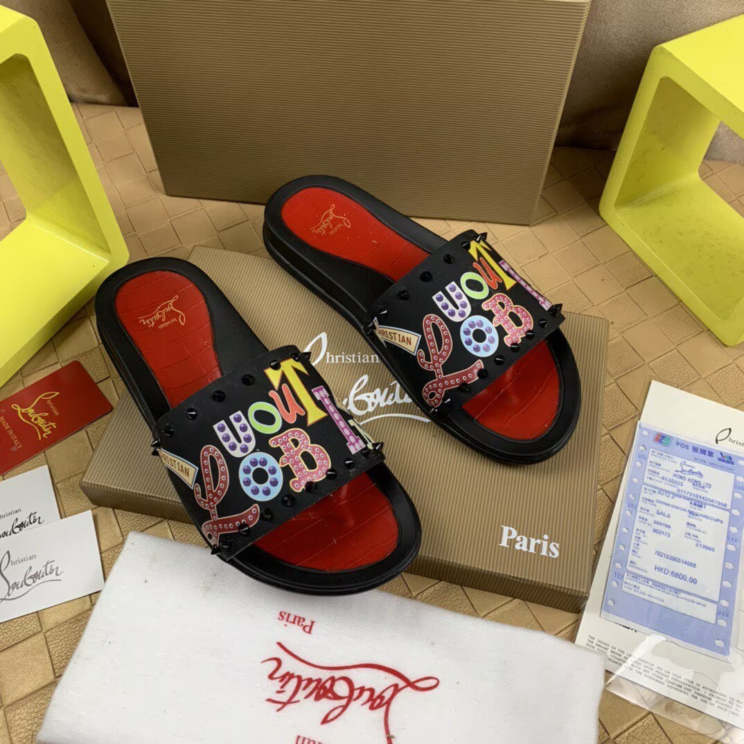 CHRISTIAN LOUBOUTIN SLIPPERS - CCSHOES