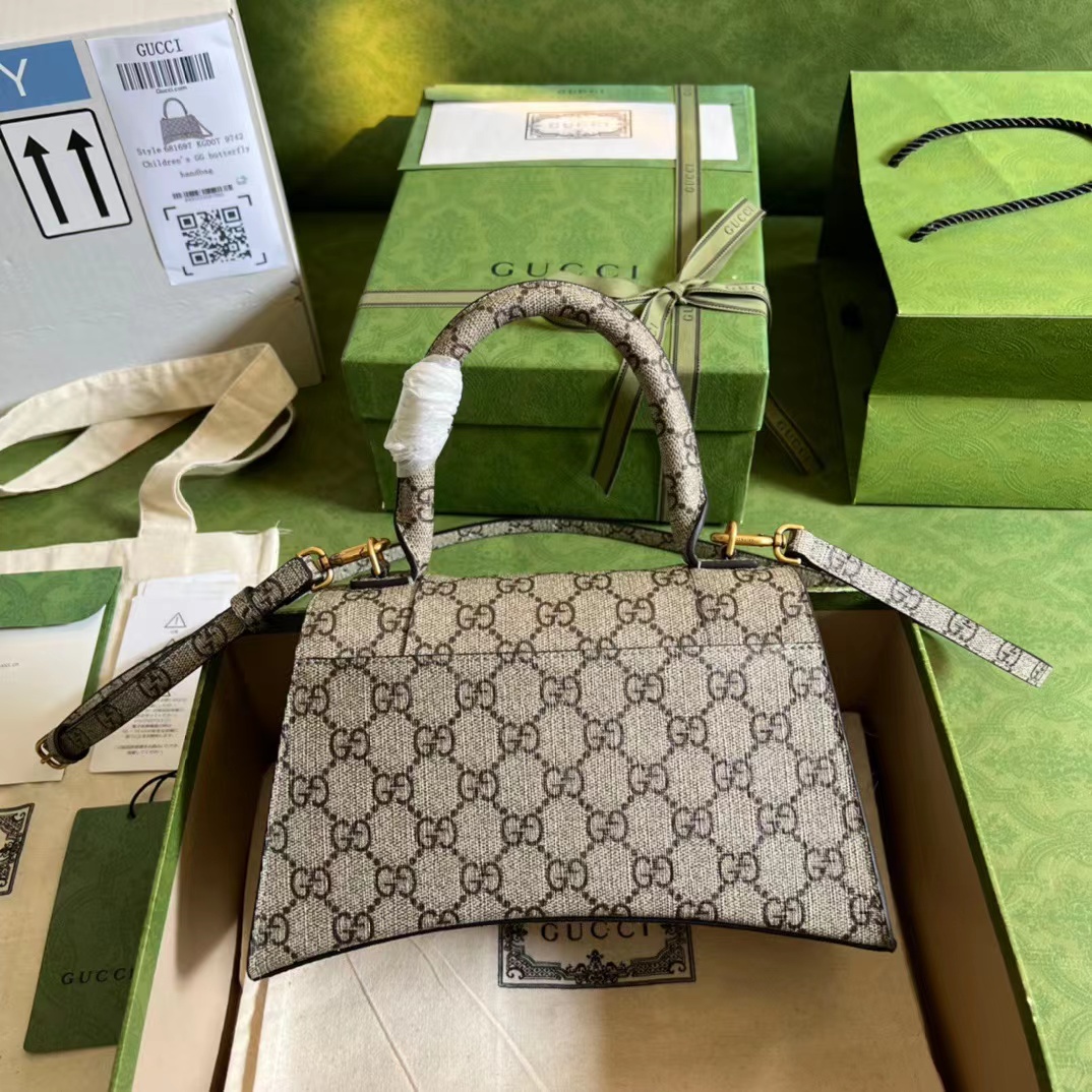 GUCCI X BALENCIAGA THE HACKER PROJECT SMALL HOURGLASS BAG BEIGE 681697