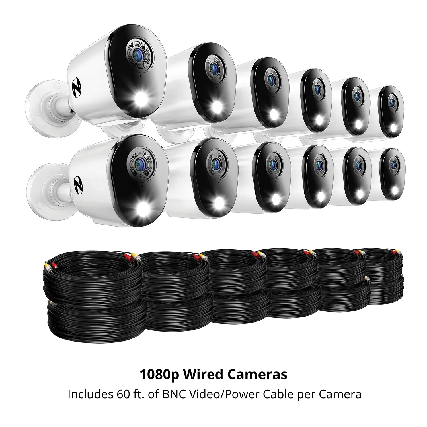 Night Owl 2-Way Audio 20 Channel DVR Security System with 1TB Hard Drive and 12 Wired 1080p Deterrence Cameras
