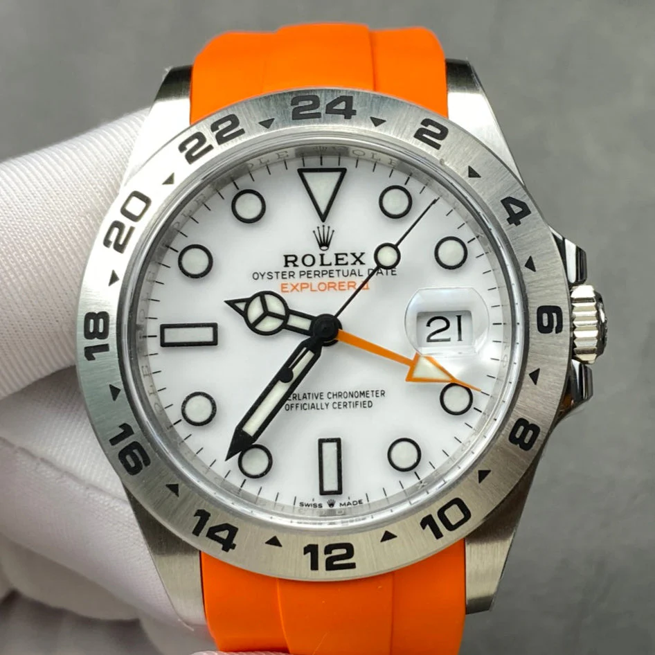 Rolex Watch Explorer II 42mm Orange Silver White Dial
