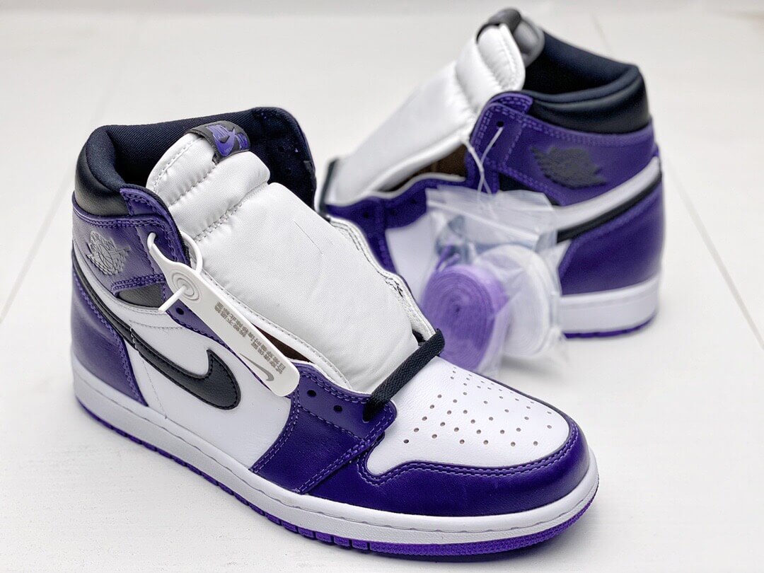 AIR JORDAN RETRO 1 HIGH OG ‘COURT PURPLE’ SNEAKERS REPLICA