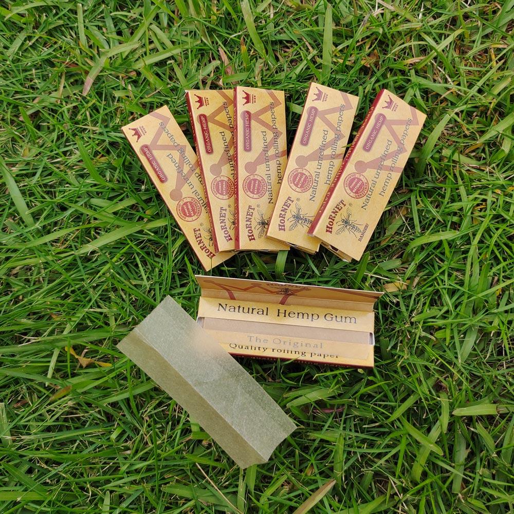 Hornet Brown Organic Hemp Rolling Paper 5 Booklets