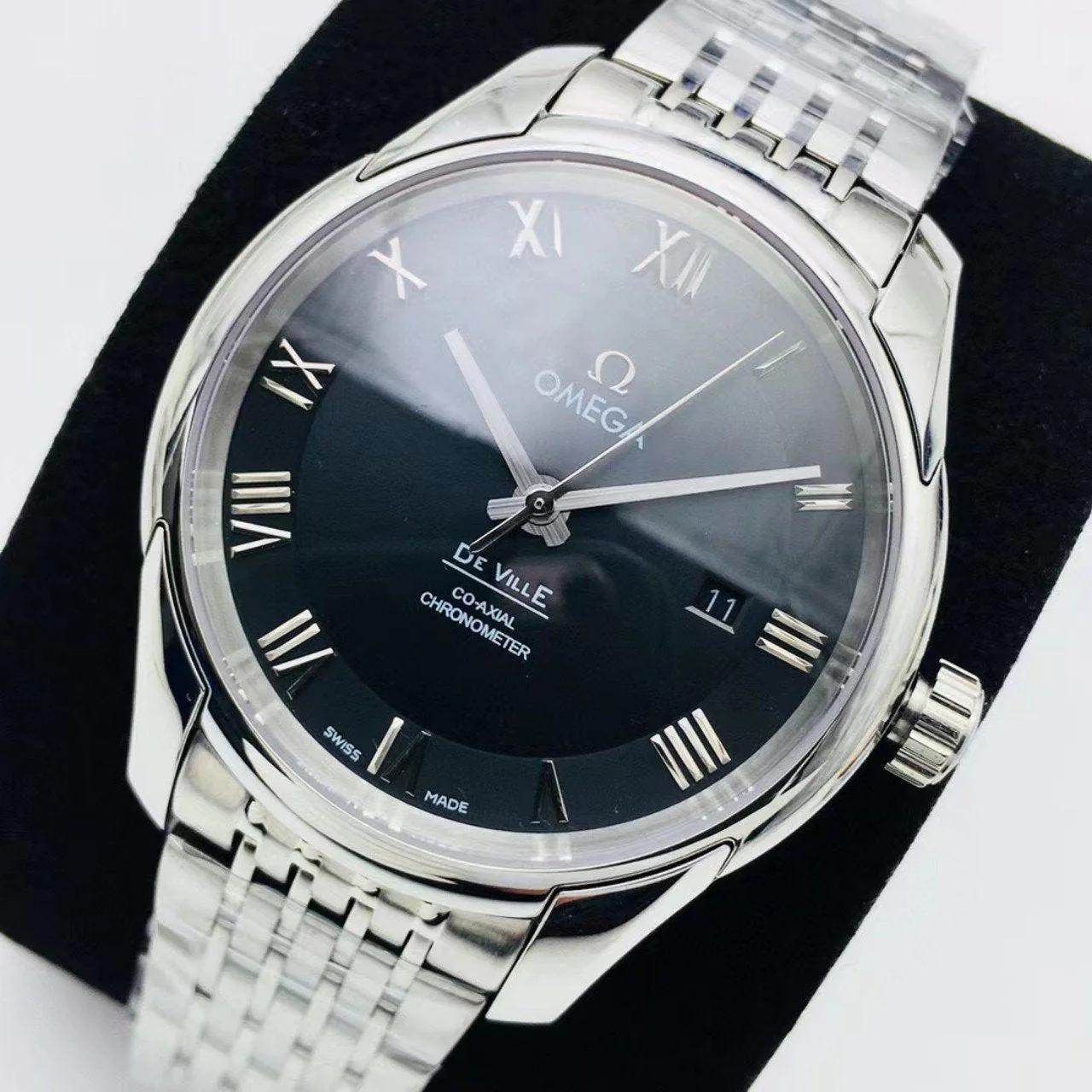Omega Watch DEVILLE HOUR VISION CO-AXIAL STAINLESS STEEL BLACK DIAL