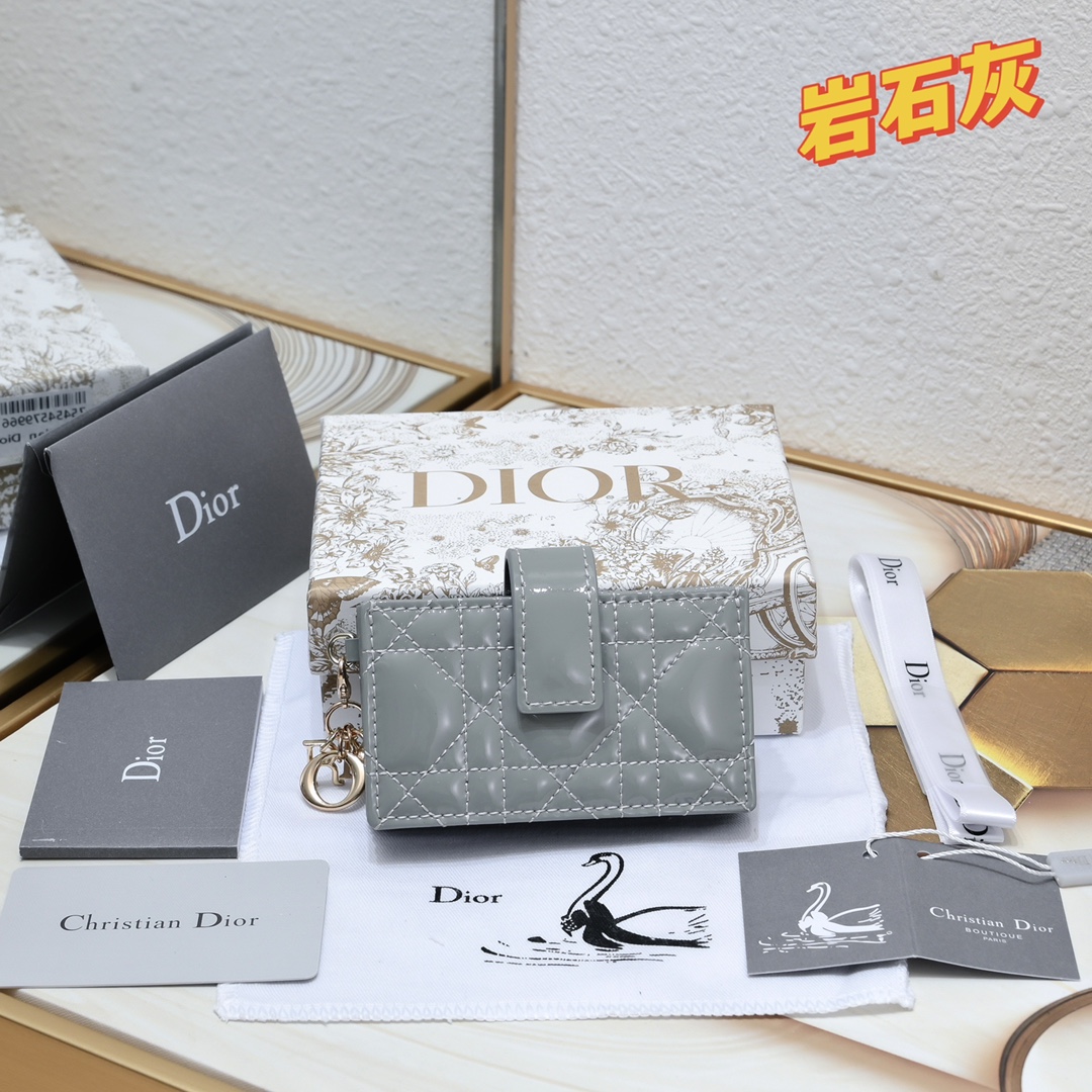 Dior Wallets 5-Gusset Card Holder 10A+ top quality S0178 LM091 10.4cm