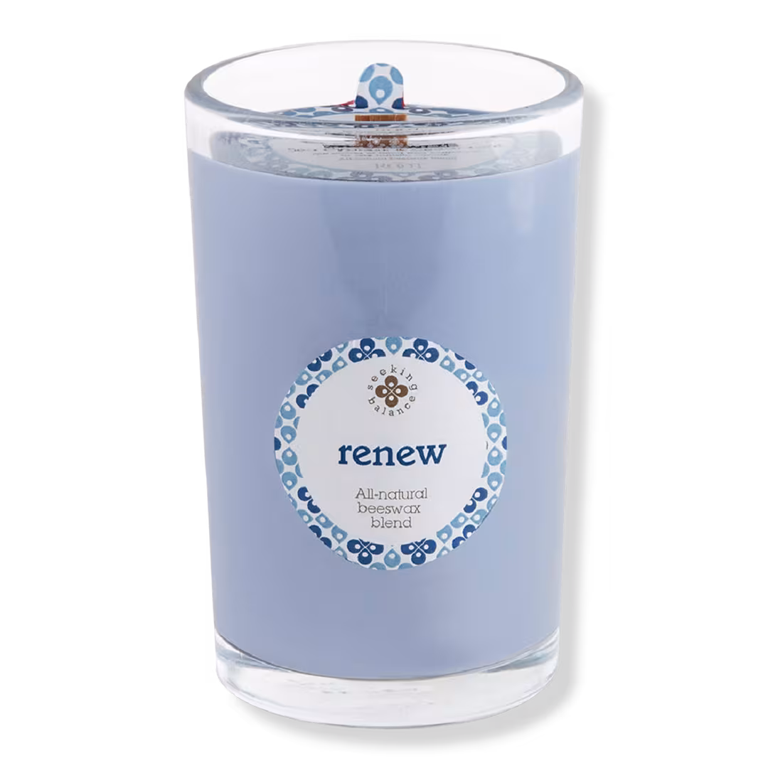 Root Candles  Seeking Balance Renew - Seaside Cypress & Cedar Leaf Aromatherapy Candle