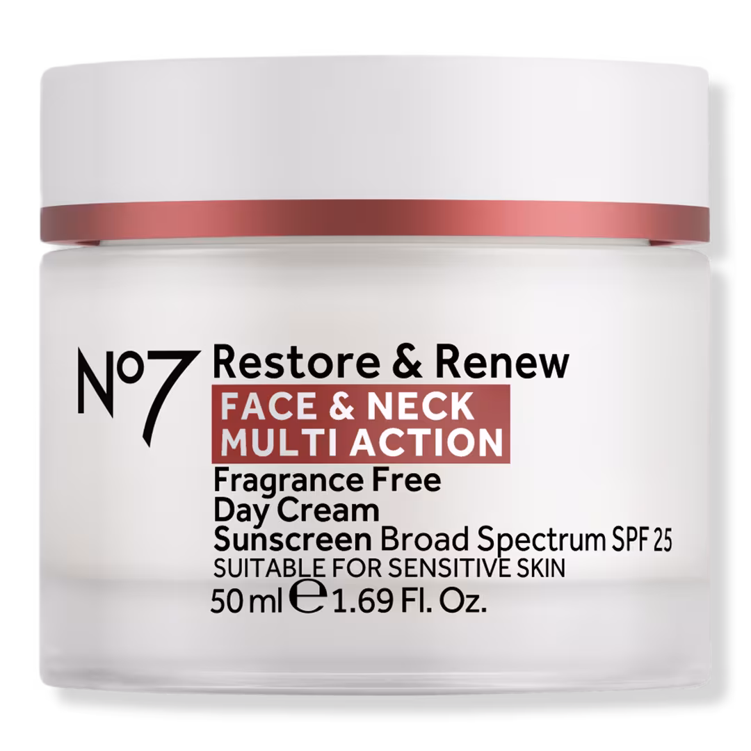 No7  Restore & Renew Multi Action Fragrance Free Day Cream SPF25