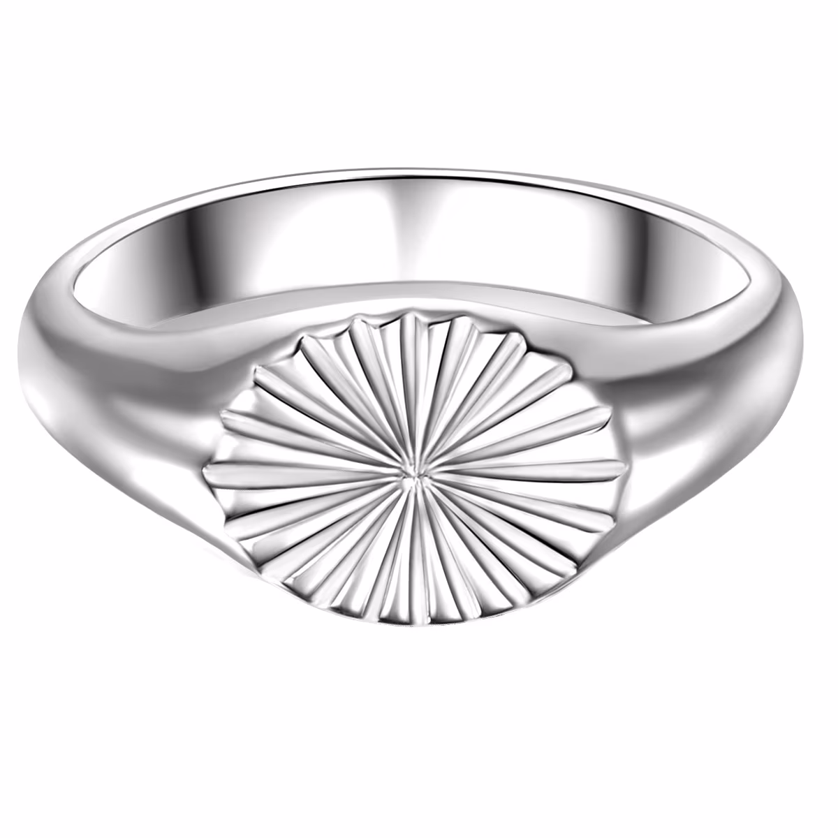 Ring Geometrische Form Sterling Silber in Silber