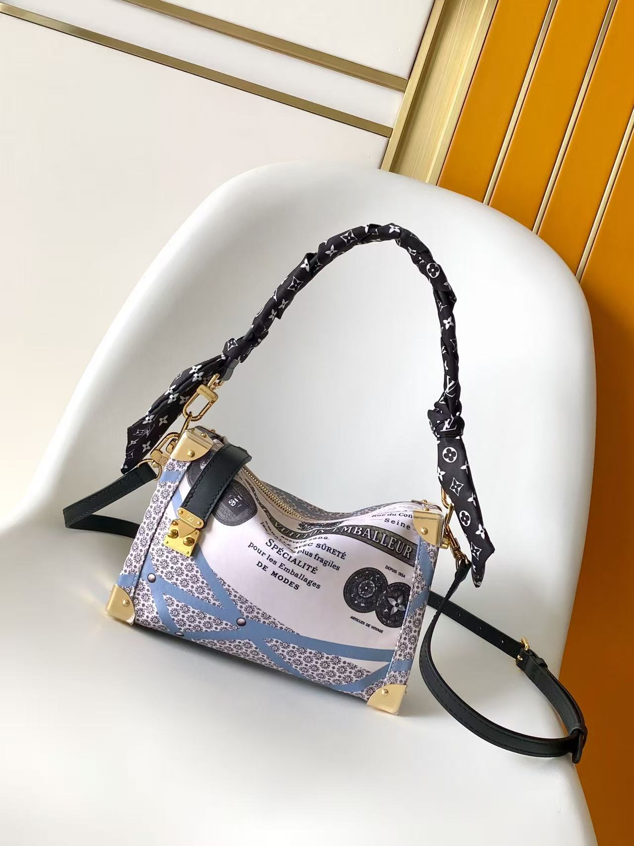 LV Side Trunk Medium Handbag