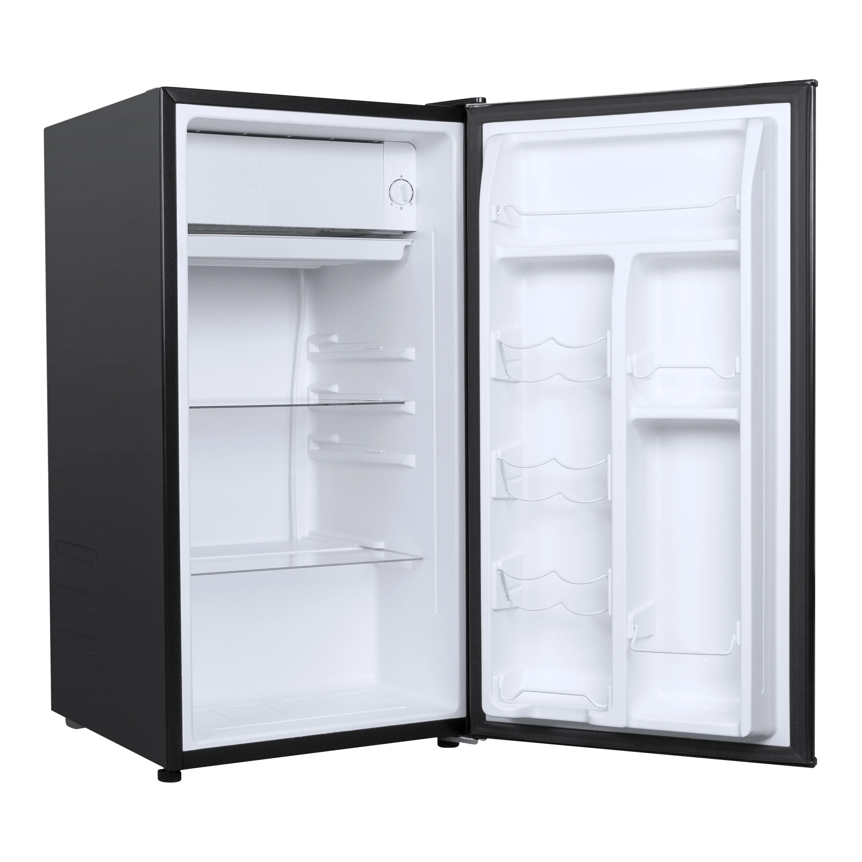 Galanz 3.3 Cu ft One Door Mini Fridge, Black Estar, New