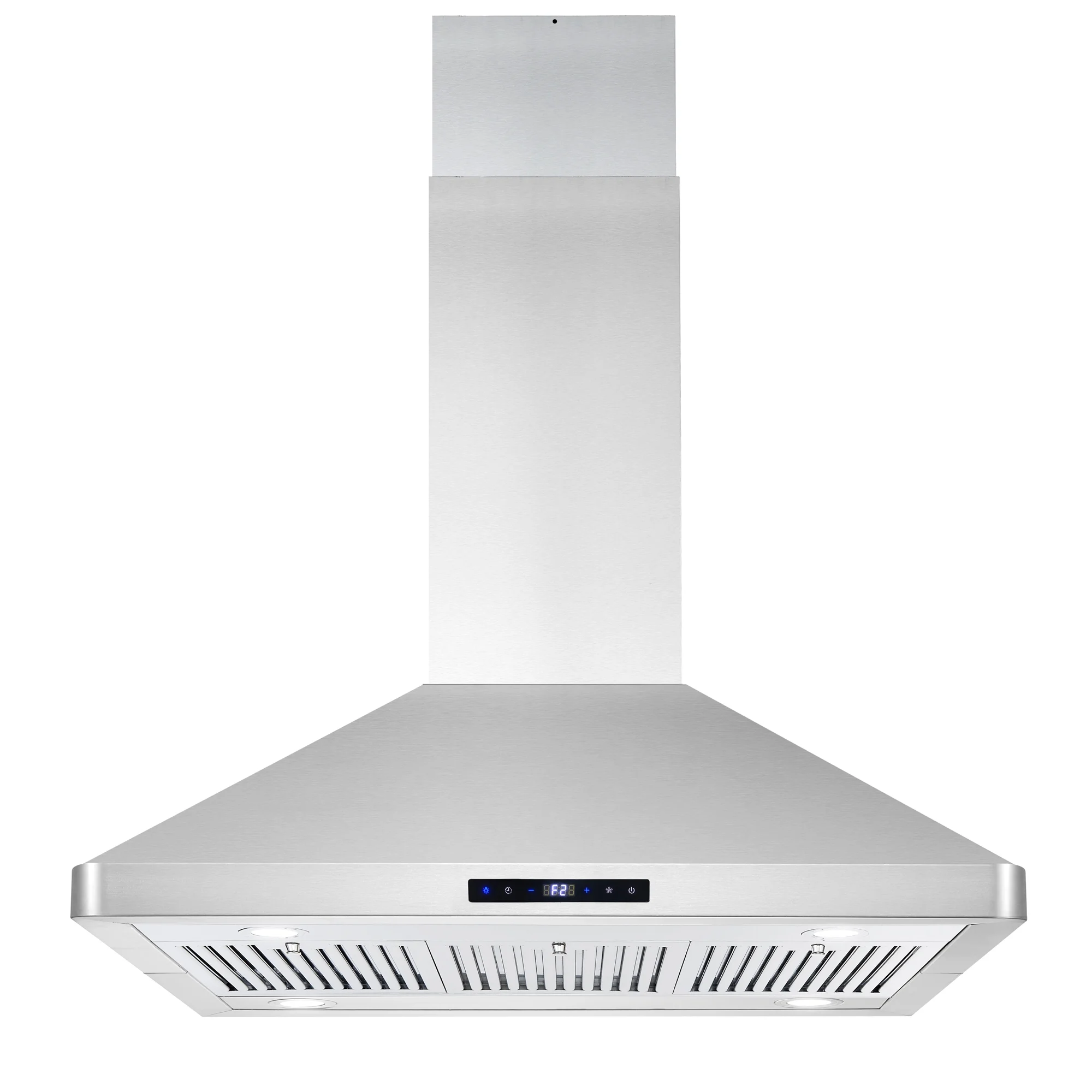 Cosmo 4 Piece Kitchen Appliance Package with 36" Freestanding Dual Fuel Range 36" Island Range Hood 24" Built-in Integrated Dishwasher & French Door Refrigerator Kitchen Appliance Bundles