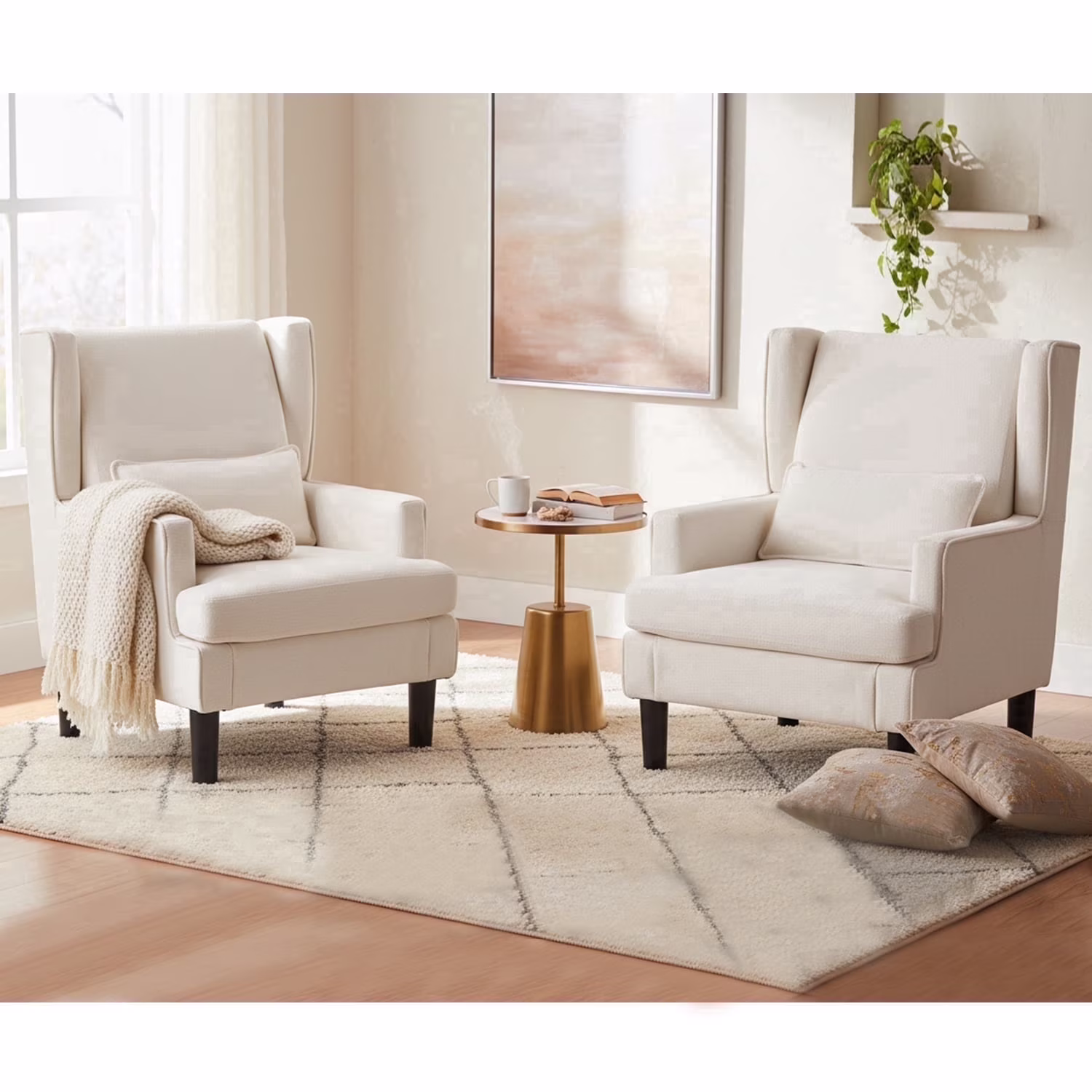 Accent Chair for Living Room Chairs Upholstered Oversized Reading Chair Accent Chairs for Living Room Chair Arm Chair with High Back and Wood Legs,Armchair Comfy Chair for Bedroom(Green Floral)