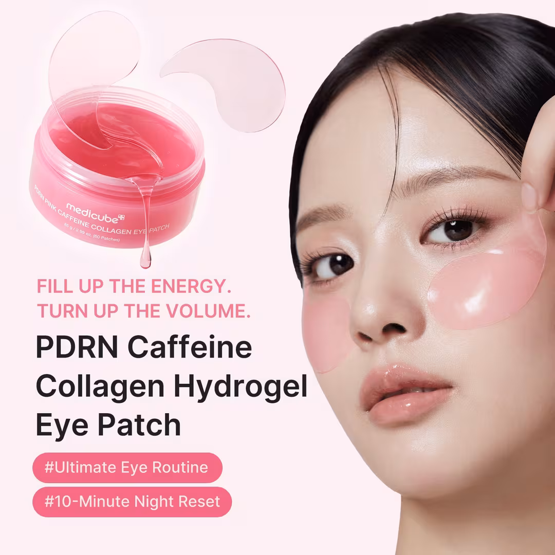medicube  PDRN Pink Caffeine Collagen Eye Patch