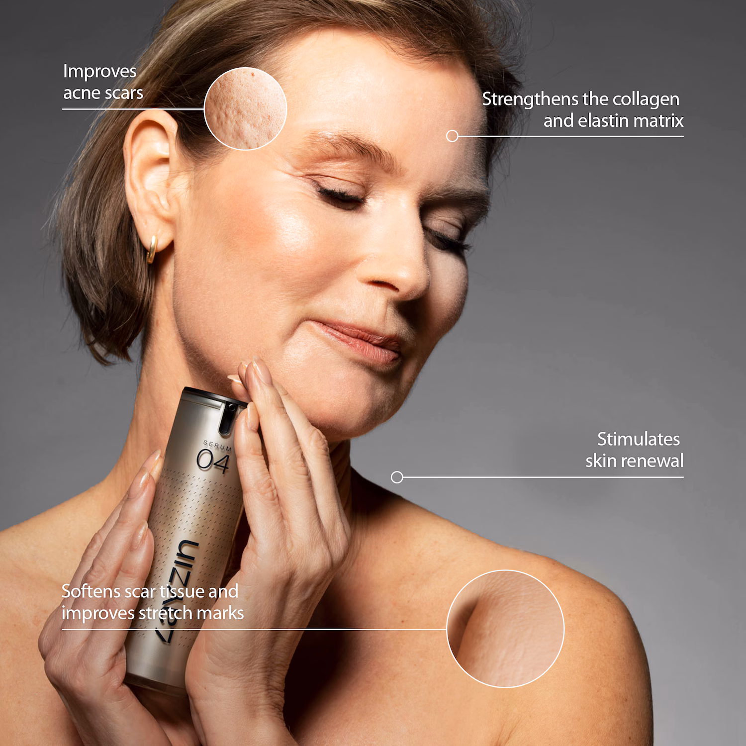 Hautreparatur-Set mit Peeling und Narben Serum