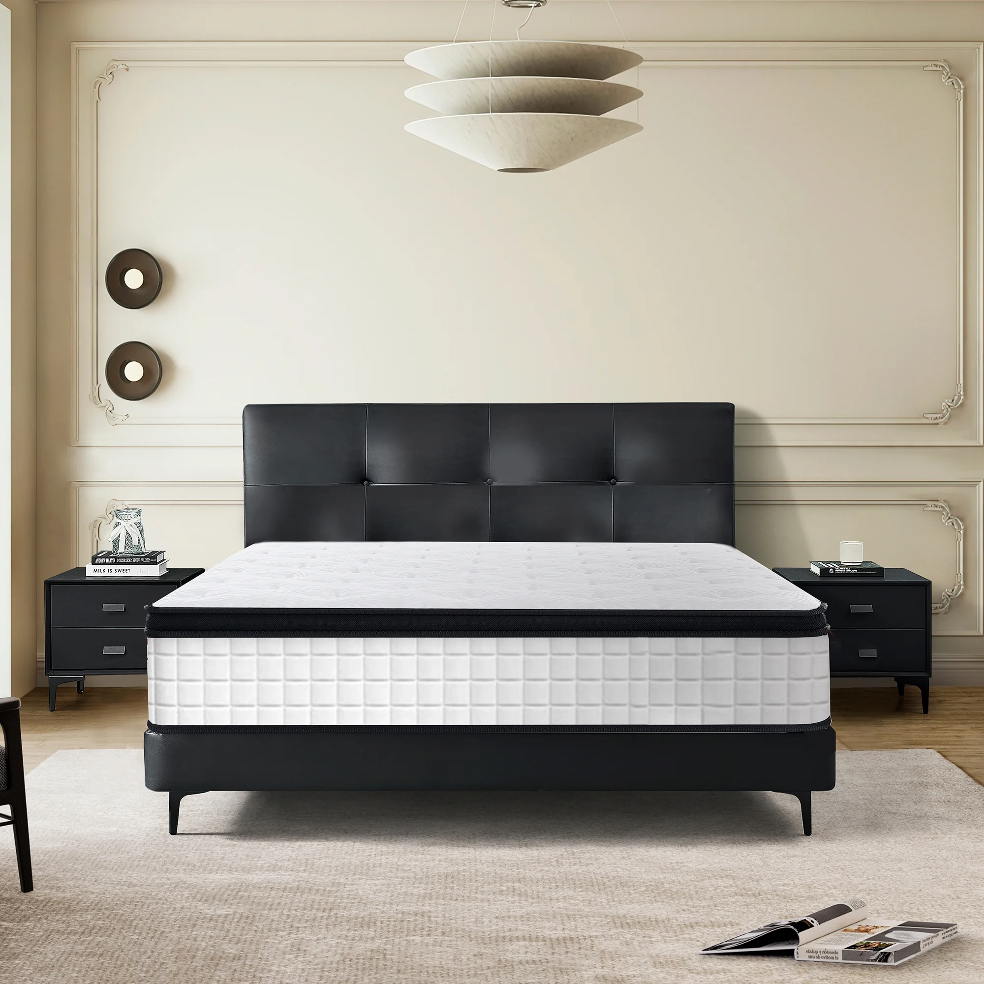 Full Mattress, Holaki 12" Hybrid Memory Foam Individual Pocket Spring Hybrid Mattress in a Box with Gel Memory Foam, Medium Firm, Pressure Relief, Breathable Comfort Cool Cover, CertiPUR-US