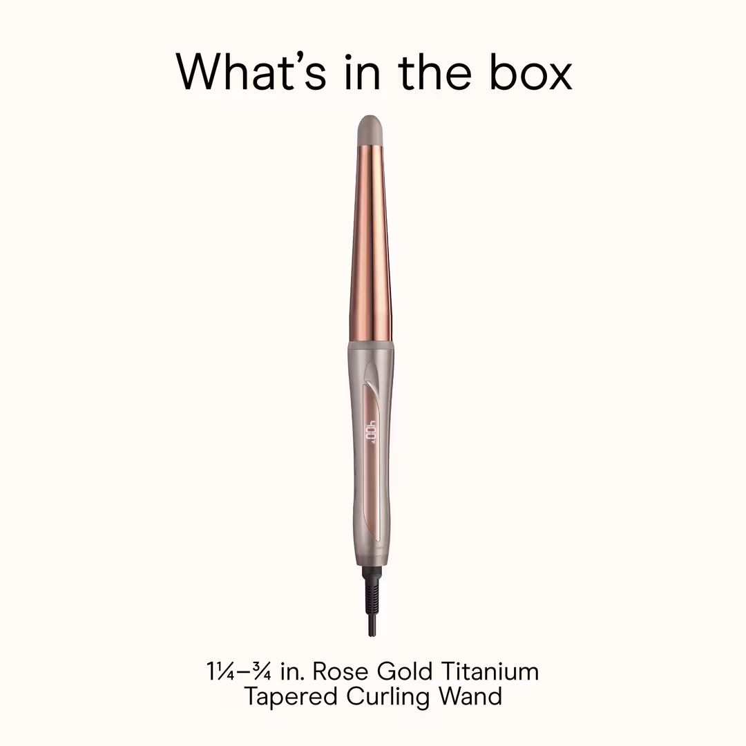 Conair  Rose Gold Titanium Curling Wand
