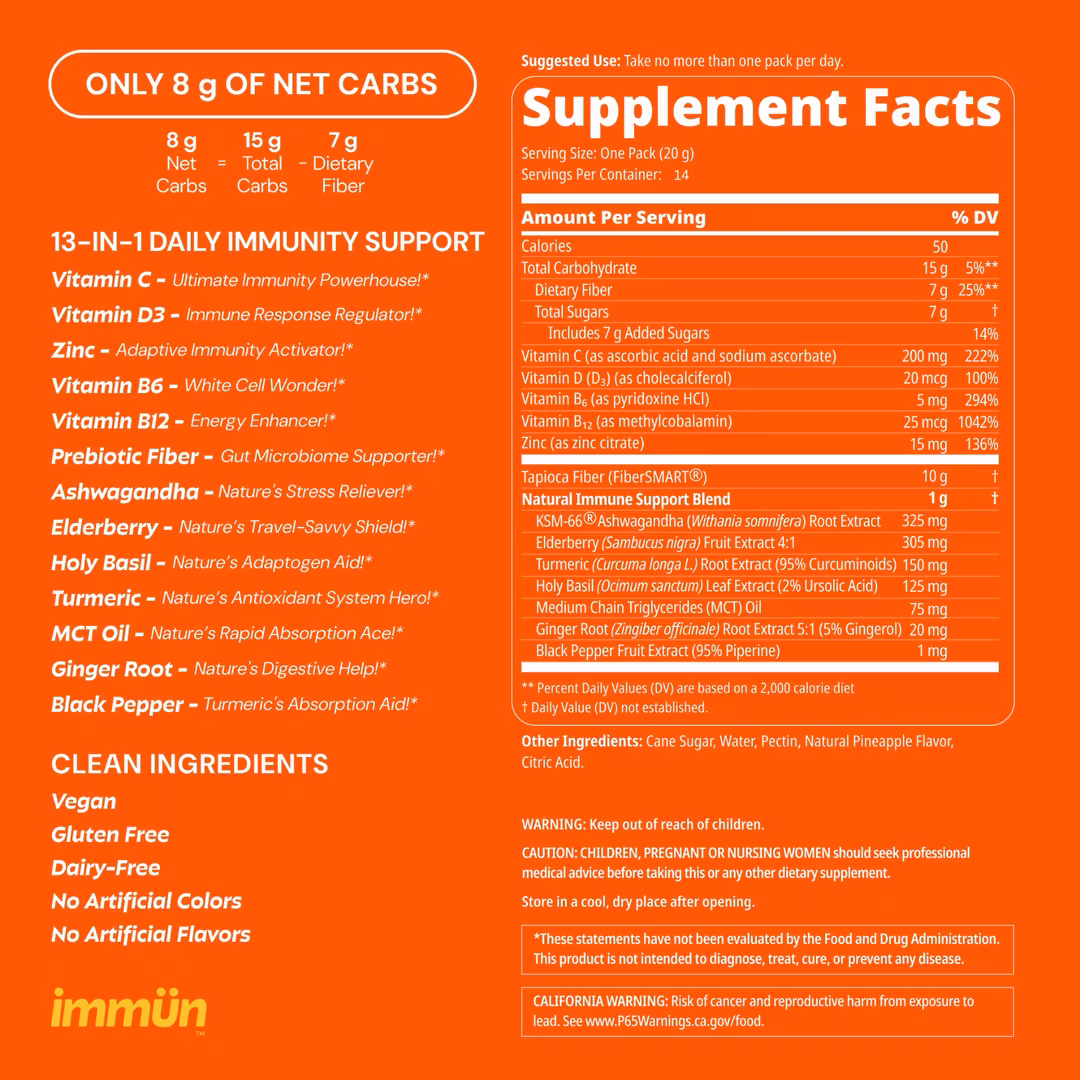 Grüns  Immün Daily Immunity Gummies Supplement