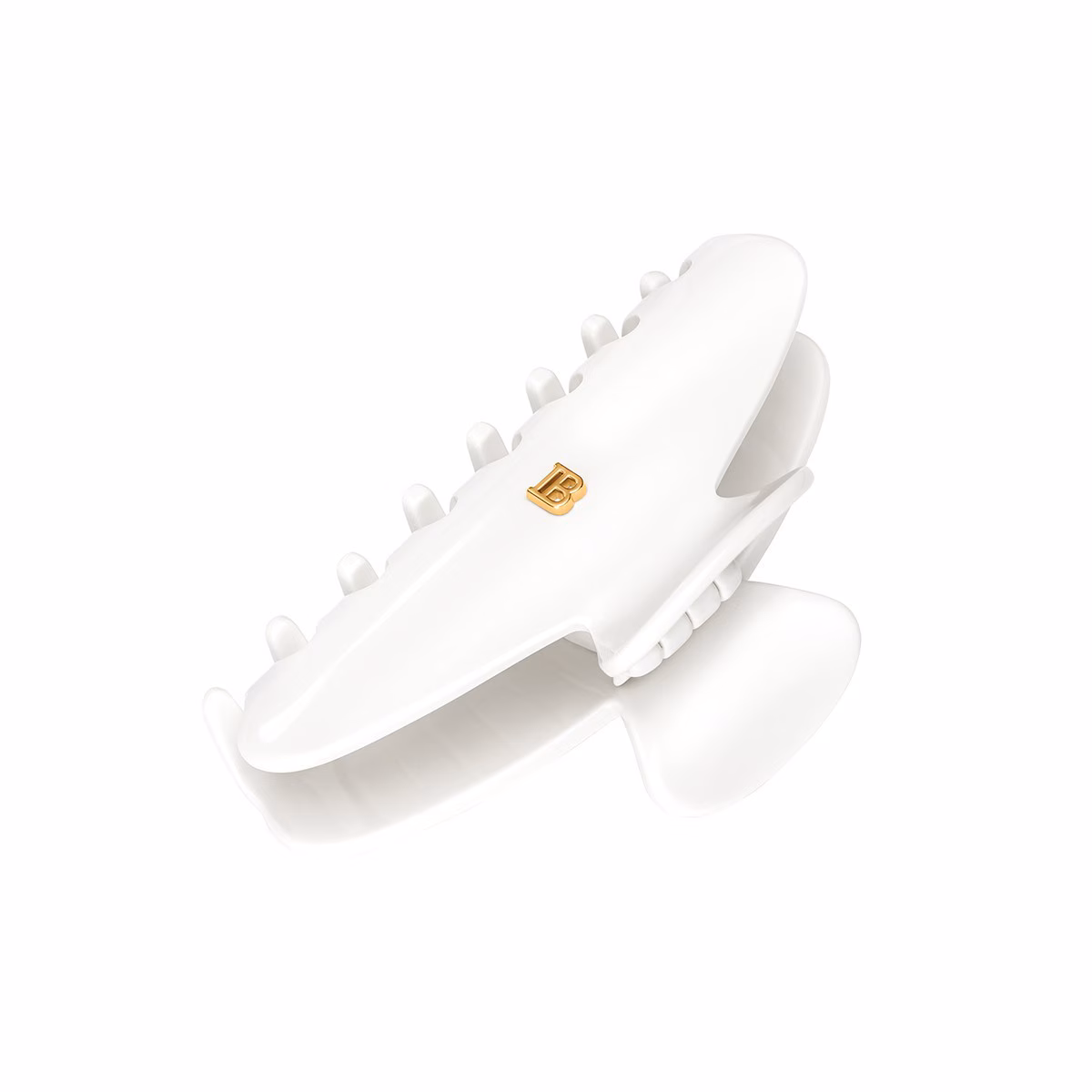 HC Cellulose Acetate Pince à cheveux Medium White
