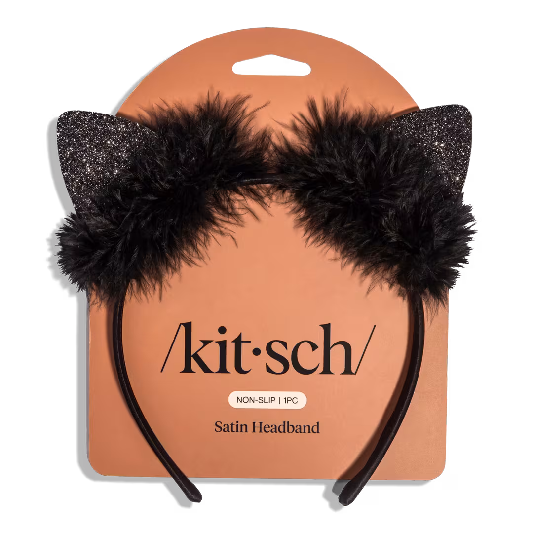 Kitsch  Satin Cat Ears Headband