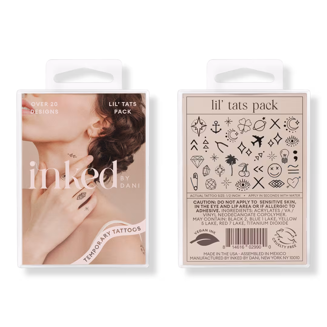 Inked by Dani  Lil' Tats Temporary Tattoo Pack