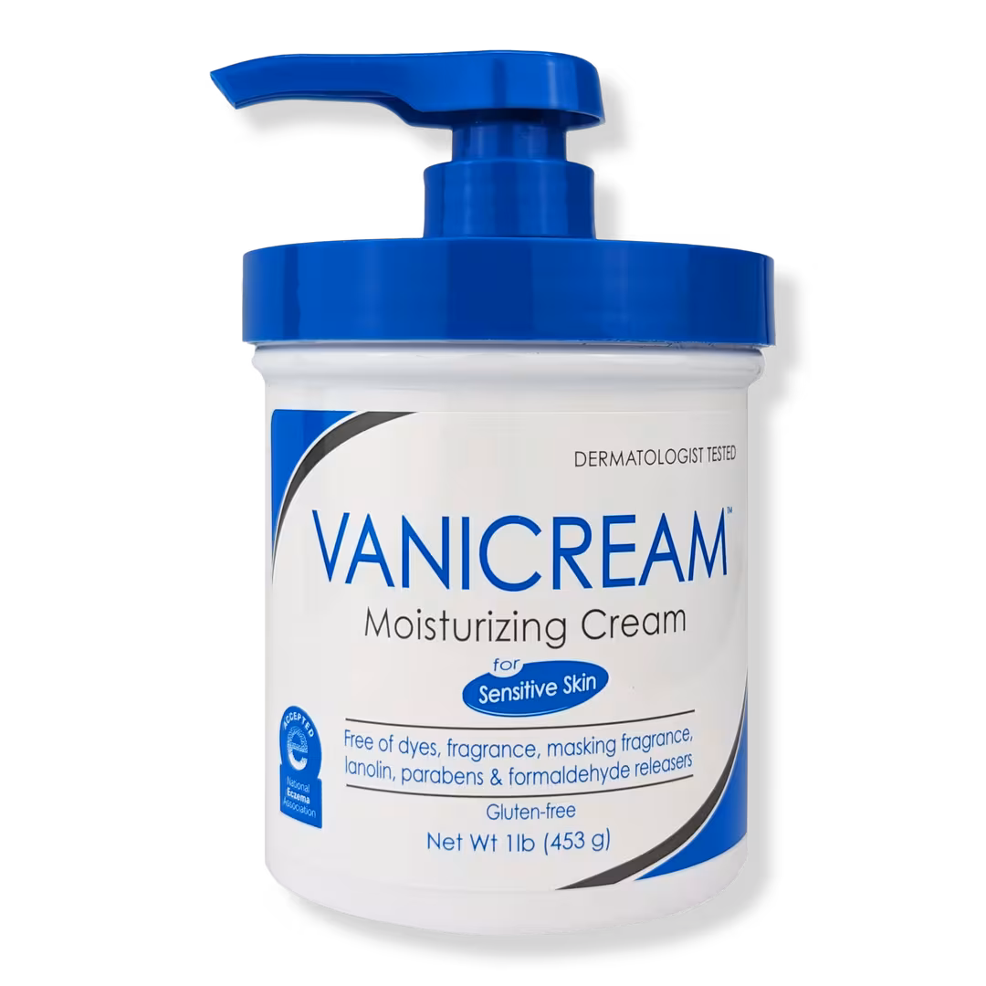VANICREAM  Moisturizing Cream with Pump for Sensitive Skin