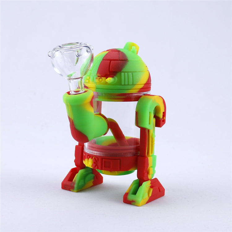5 Glow In The Dark Silicone Dab Rig (Random Color)