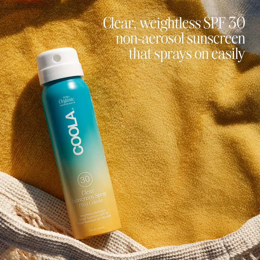COOLA  Travel Size Piña Colada Classic Body Organic Sunscreen Spray SPF 30